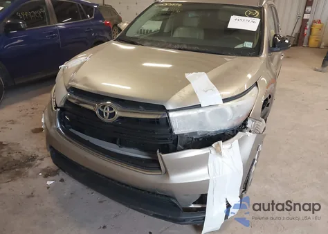 2015 Toyota Highlander Limited V6 from USA, damaged, VIN 5TDDKRFH6FS080133